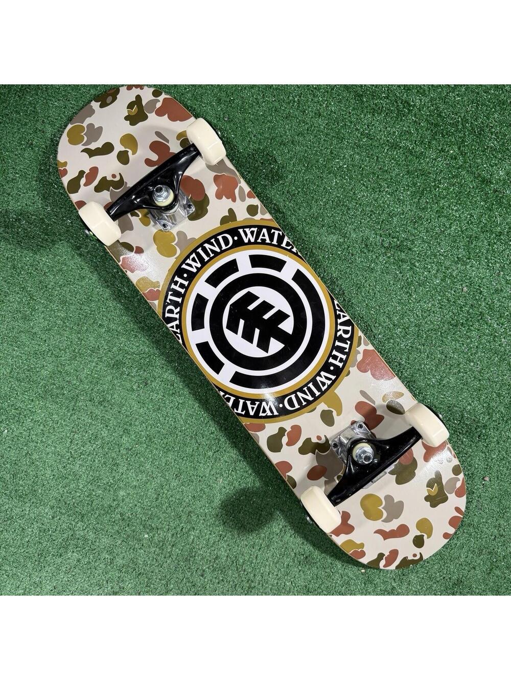 Element Skateboard Complete NEW Camo Deck Venture Trucks Bones Wheels 8”
